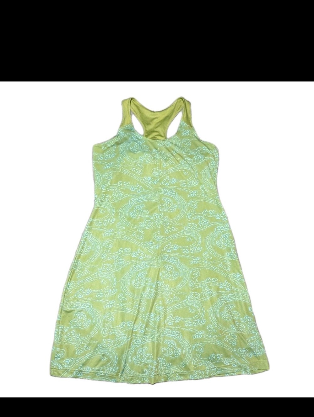 Columbia Dress Womens Size M Green Aqua Paisley Omni-Shade Sun Protection Sporty